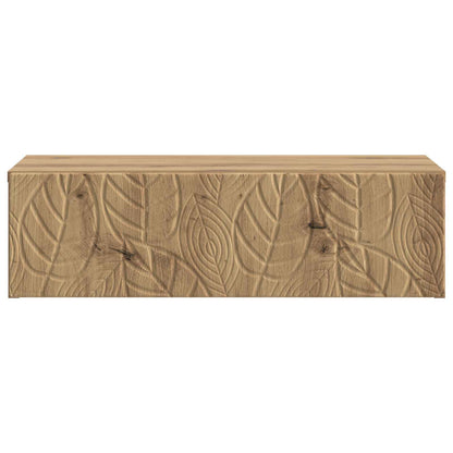 vidaXL Wall-Mounted Side Table Artisan Oak 87.5 x 34.5 x 17 cm