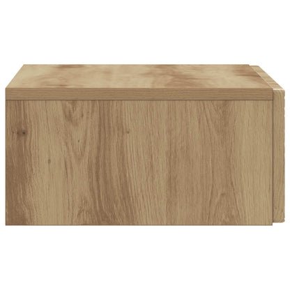 vidaXL Wall-Mounted Side Table Artisan Oak 87.5 x 34.5 x 17 cm