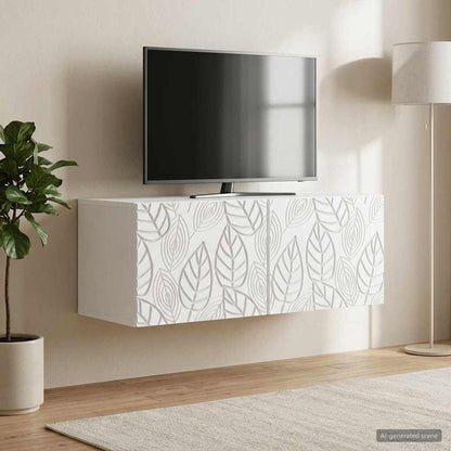 vidaXL Wall-Mounted TV Cabinet 59.5 x 41 x 30 cm White Engineered Wood