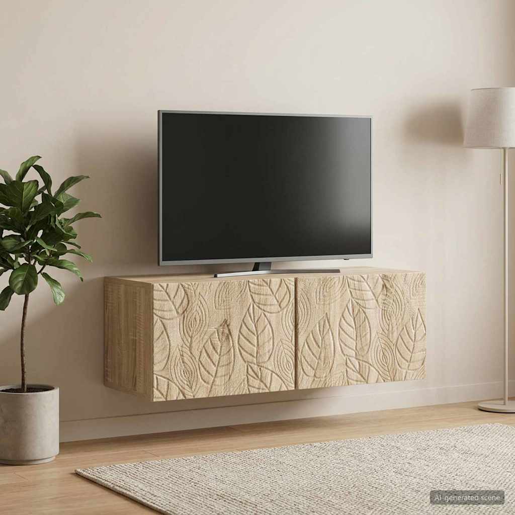 vidaXL Wall-Mounted TV Cabinet 59.5 x 41 x 30 cm Sonoma Oak