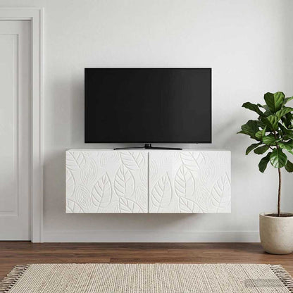 vidaXL Wall-Mounted TV Cabinet 59.5 x 41 x 30 cm High Gloss White
