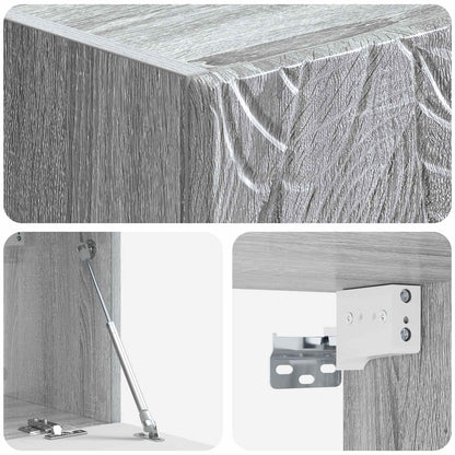vidaXL Wall-Mounted TV Cabinet 59.5 x 41 x 30 cm Grey Sonoma