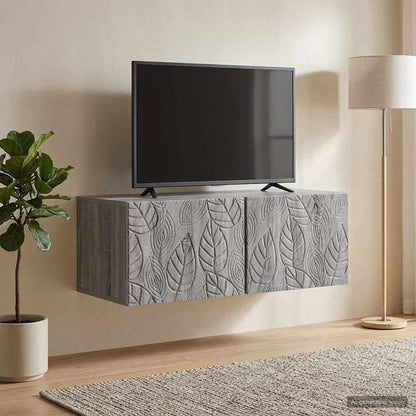 vidaXL Wall-Mounted TV Cabinet 59.5 x 41 x 30 cm Grey Sonoma