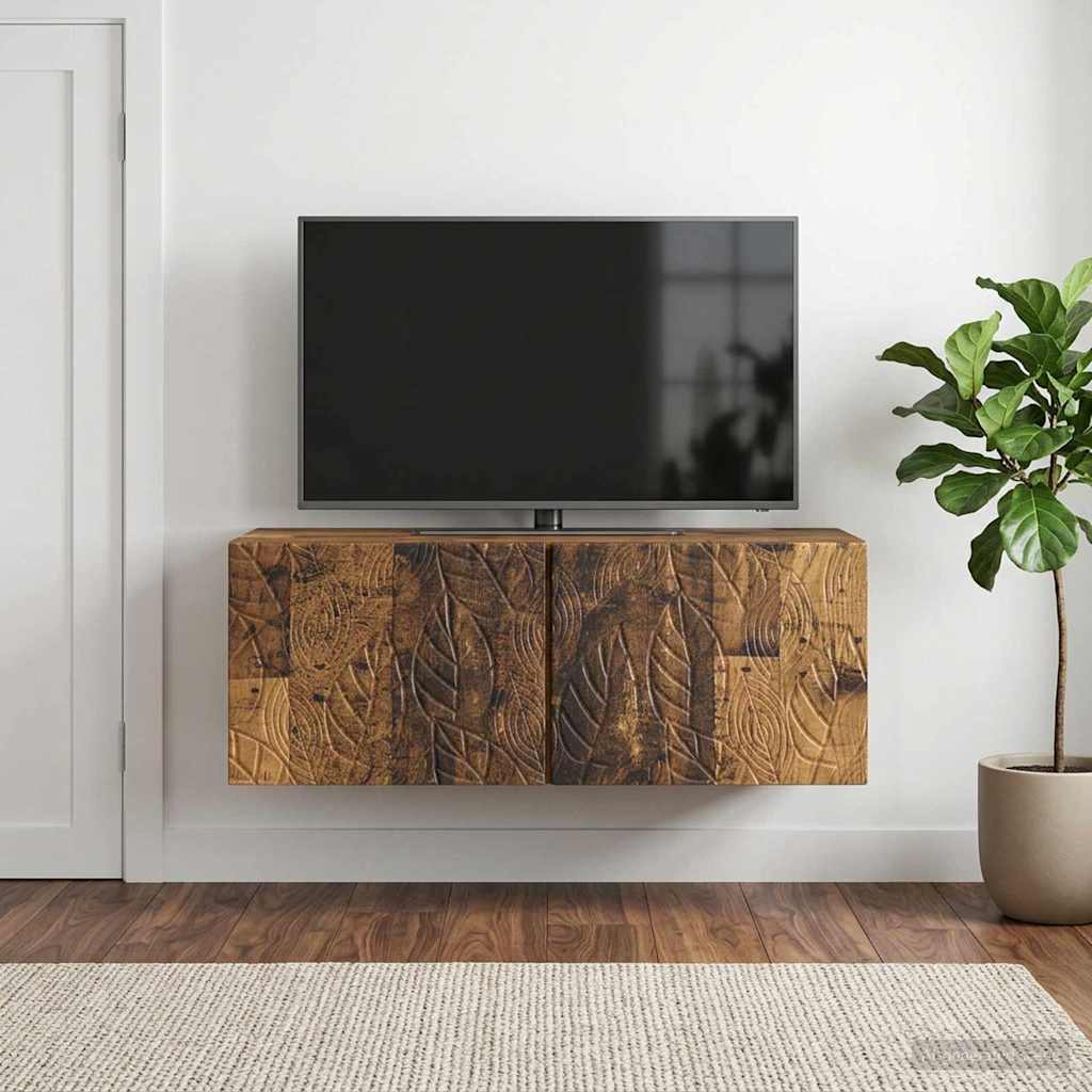 vidaXL Wall-Mounted TV Cabinet 59.5 x 41 x 30 cm Old Wood