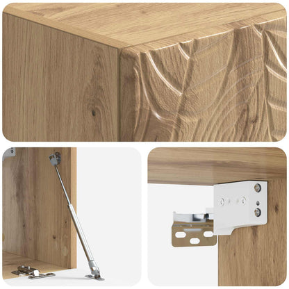 vidaXL Wall-Mounted TV Cabinet 59.5 x 41 x 30 cm Artisan Oak
