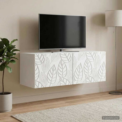 vidaXL Wall-Mounted TV Cabinet 78.5 x 41 x 30 cm White Engineered Wood