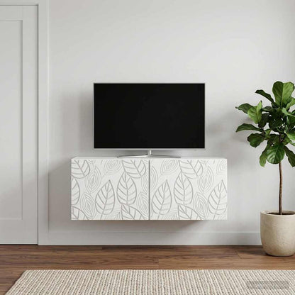 vidaXL Wall-Mounted TV Cabinet 78.5 x 41 x 30 cm White Engineered Wood