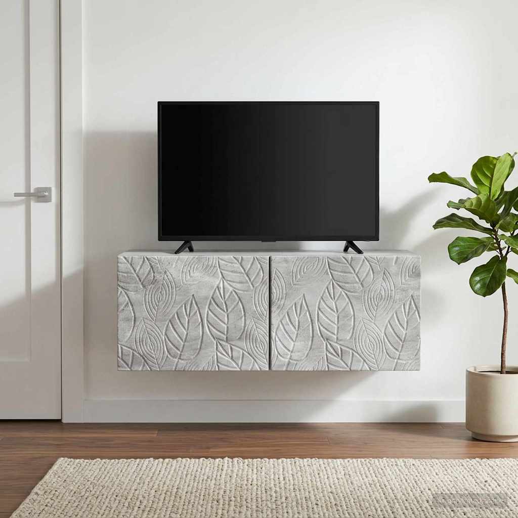 vidaXL Wall-Mounted TV Cabinet 78.5 x 41 x 30 cm Concrete Grey