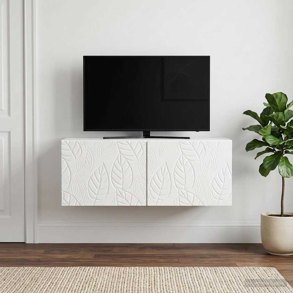 vidaXL Wall-Mounted TV Cabinet 78.5 x 41 x 30 cm High Gloss White