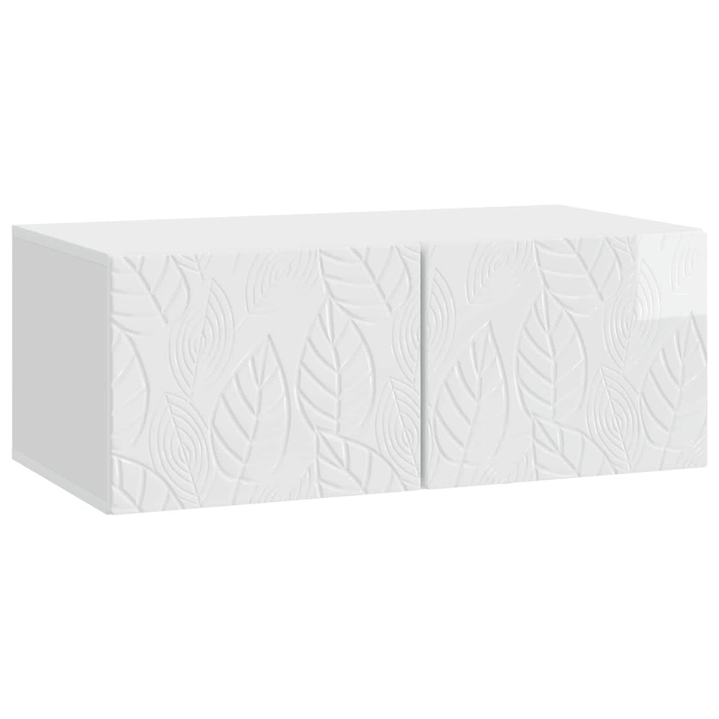 vidaXL Wall-Mounted TV Cabinet 78.5 x 41 x 30 cm High Gloss White