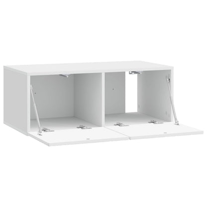 vidaXL Wall-Mounted TV Cabinet 78.5 x 41 x 30 cm High Gloss White