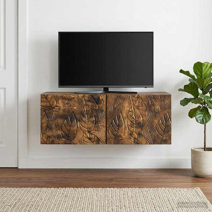 vidaXL Wall-Mounted TV Cabinet 78.5 x 41 x 30 cm Smoked Oak