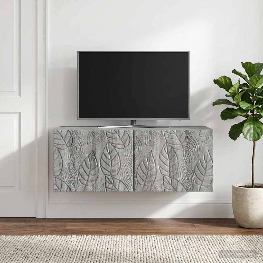 vidaXL Wall-Mounted TV Cabinet 78.5 x 41 x 30 cm Grey Sonoma