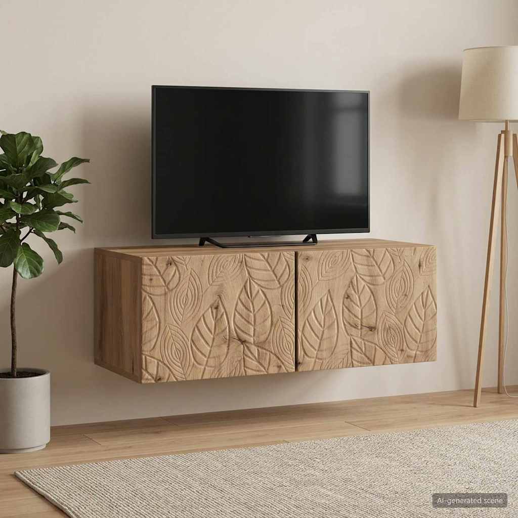 vidaXL Wall-Mounted TV Cabinet 78.5 x 41 x 30 cm Artisan Oak
