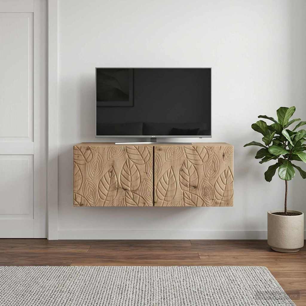 vidaXL Wall-Mounted TV Cabinet 78.5 x 41 x 30 cm Artisan Oak