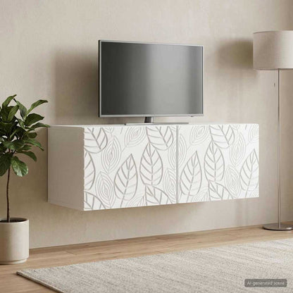 vidaXL Wall-Mounted TV Cabinet 98 x 41 x 30 cm White Engineered Wood
