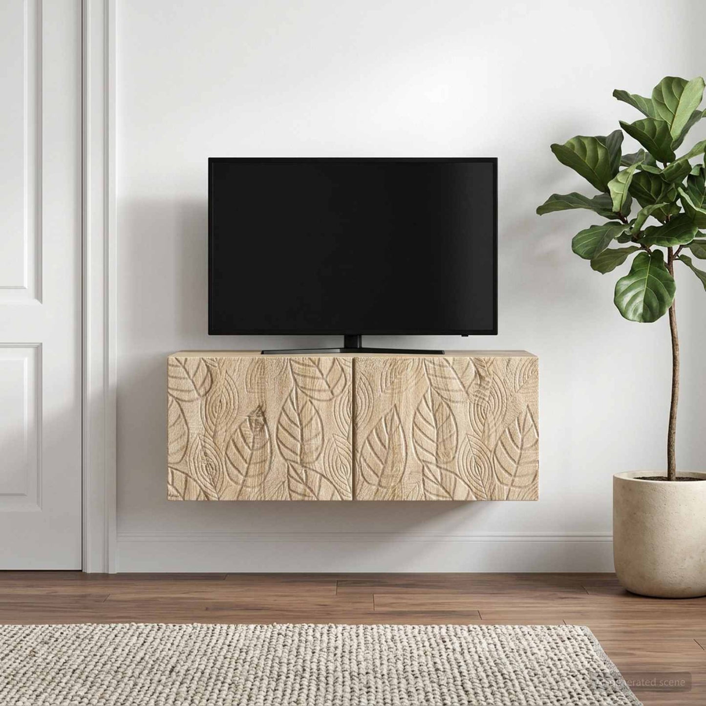 vidaXL Wall-Mounted TV Cabinet 98 x 41 x 30 cm Sonoma Oak