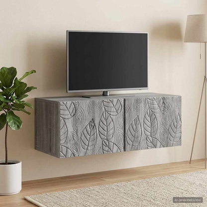 vidaXL Wall-Mounted TV Cabinet 98 x 41 x 30 cm Grey Sonoma