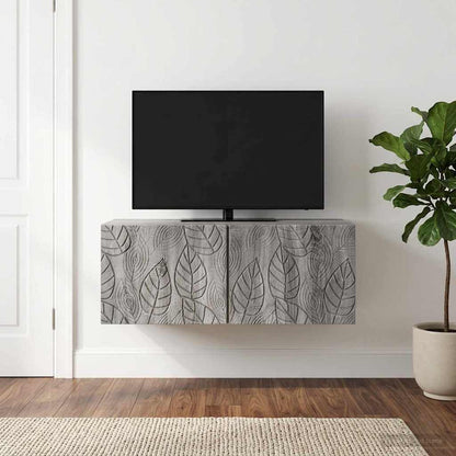 vidaXL Wall-Mounted TV Cabinet 98 x 41 x 30 cm Grey Sonoma