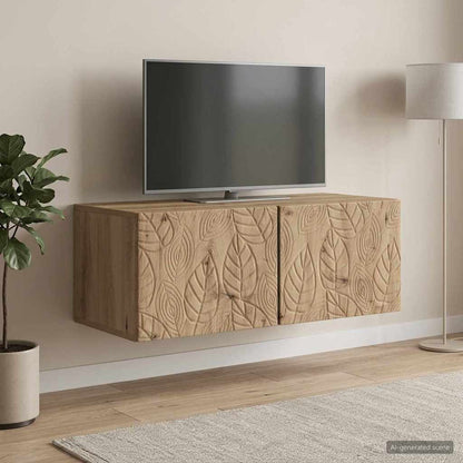 vidaXL Wall-Mounted TV Cabinet 98 x 41 x 30 cm Artisan Oak