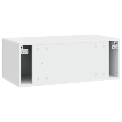 vidaXL Wall-Mounted TV Cabinet 59.5 x 31 cm White Engineered Wood