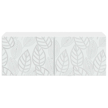 vidaXL Wall-Mounted TV Cabinet 59.5 x 31 cm White Engineered Wood