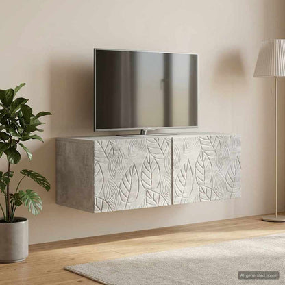 vidaXL Wall-Mounted TV Cabinet 59.5 x 31 cm Concrete Grey