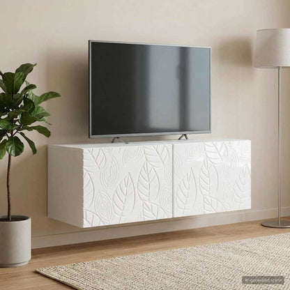 vidaXL Wall-Mounted TV Cabinet 59.5 x 31 cm High Gloss White