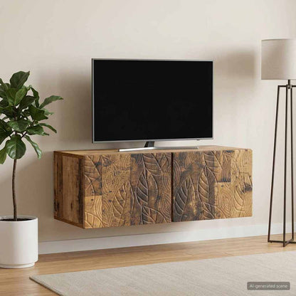 vidaXL Wall-Mounted TV Cabinet 59.5 x 31 cm Old Wood Engineered Wood