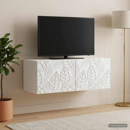 vidaXL Wall-Mounted TV Cabinet 78.5 x 31 cm White Engineered Wood
