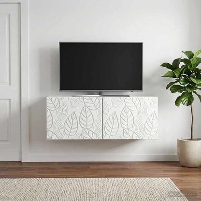 vidaXL Wall-Mounted TV Cabinet 78.5 x 31 cm White Engineered Wood