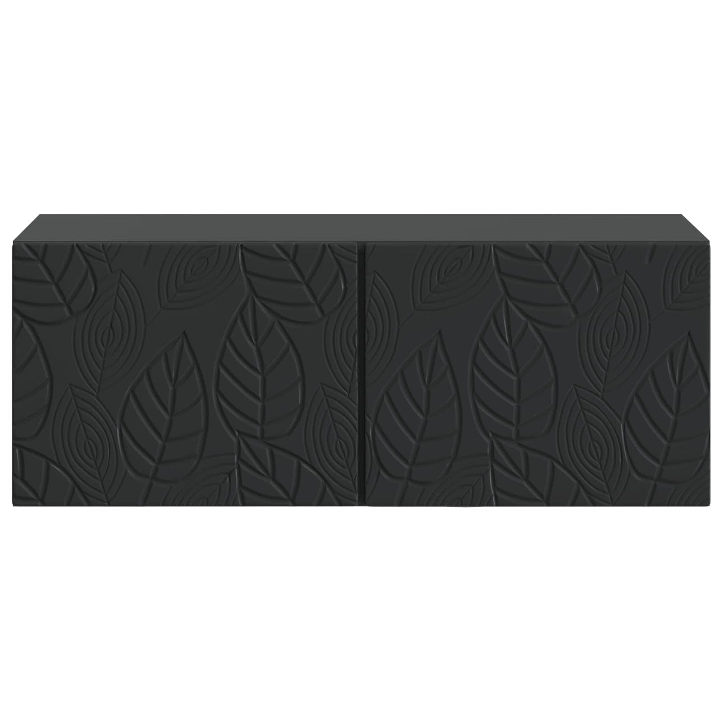 vidaXL Wall-Mounted TV Cabinet 78.5 x 31 cm Black Engineered Wood