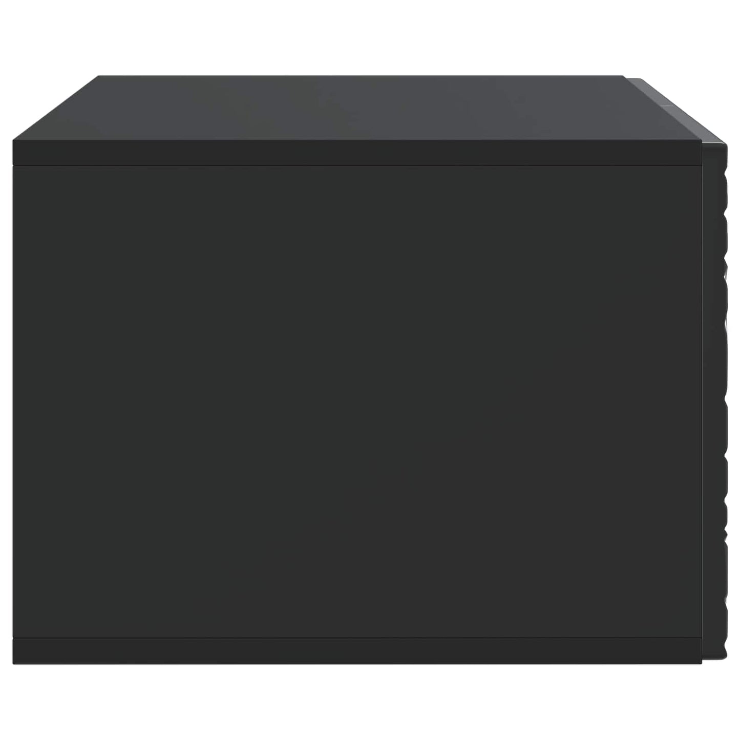 vidaXL Wall-Mounted TV Cabinet 78.5 x 31 cm Black Engineered Wood