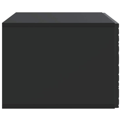 vidaXL Wall-Mounted TV Cabinet 78.5 x 31 cm Black Engineered Wood