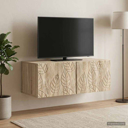 vidaXL Wall-Mounted TV Cabinet 78.5 x 31 cm Sonoma Oak Engineered Wood