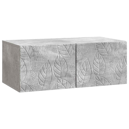 vidaXL Wall-Mounted TV Cabinet 78.5 x 31 cm Concrete Grey
