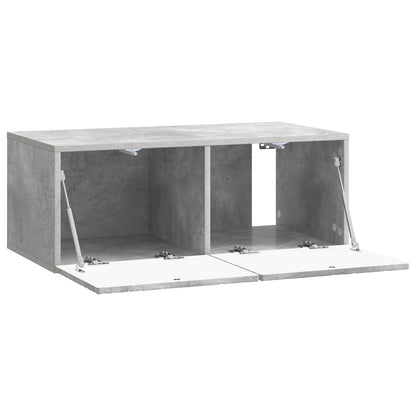 vidaXL Wall-Mounted TV Cabinet 78.5 x 31 cm Concrete Grey
