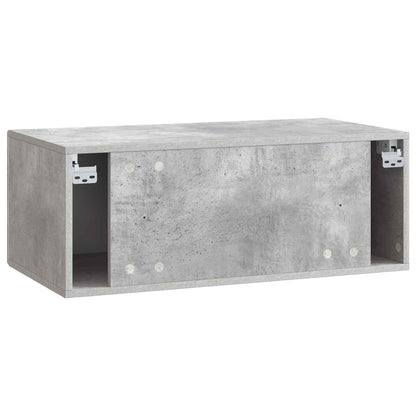 vidaXL Wall-Mounted TV Cabinet 78.5 x 31 cm Concrete Grey