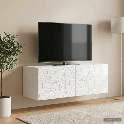 vidaXL Wall-Mounted TV Cabinet 78.5 x 31 cm High Gloss White