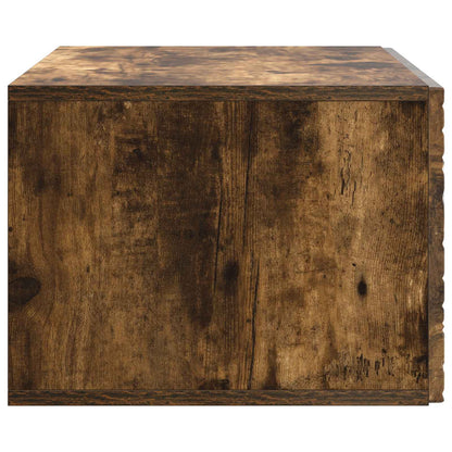 vidaXL Wall-Mounted TV Cabinet 78.5 x 31 cm Smoked Oak Engineered Wood