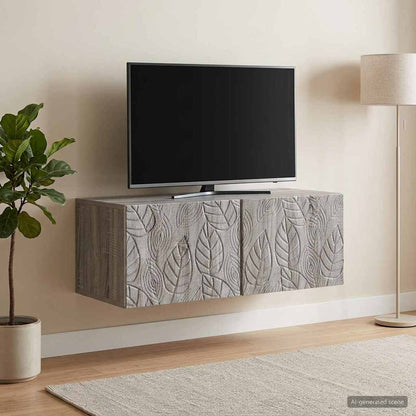 vidaXL Wall-Mounted TV Cabinet 78.5 x 31 cm Grey Sonoma