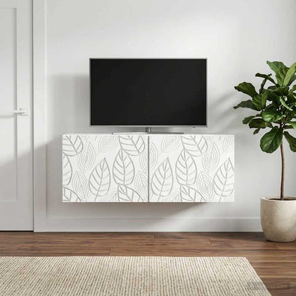 vidaXL Wall-Mounted TV Cabinet 98 x 31 cm White Engineered Wood