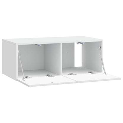 vidaXL Wall-Mounted TV Cabinet 98 x 31 cm White Engineered Wood
