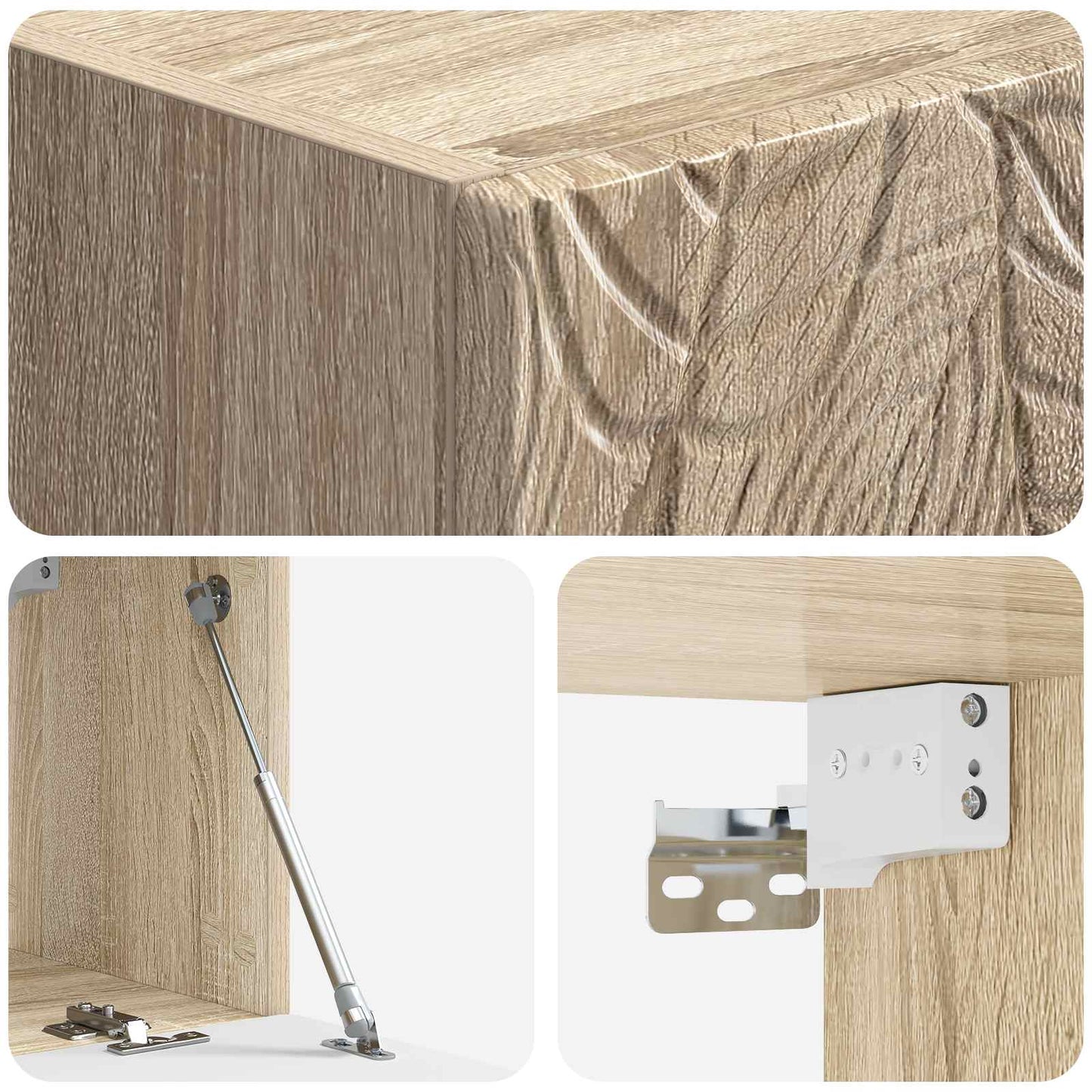 vidaXL Wall-Mounted TV Cabinet 98 x 31 cm Sonoma Oak Engineered Wood
