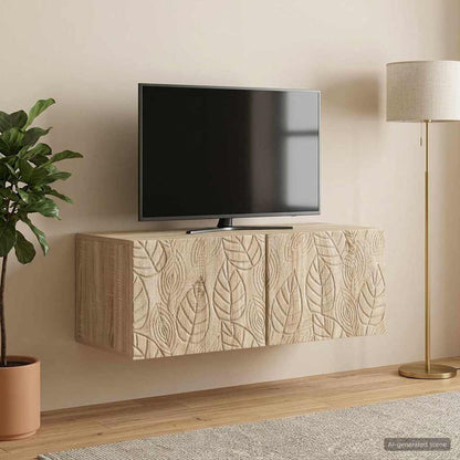 vidaXL Wall-Mounted TV Cabinet 98 x 31 cm Sonoma Oak Engineered Wood