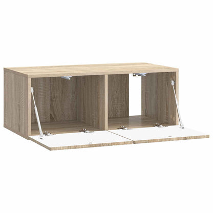 vidaXL Wall-Mounted TV Cabinet 98 x 31 cm Sonoma Oak Engineered Wood