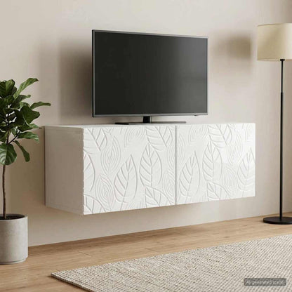 vidaXL Wall-Mounted TV Cabinet 98 x 31 cm High Gloss White
