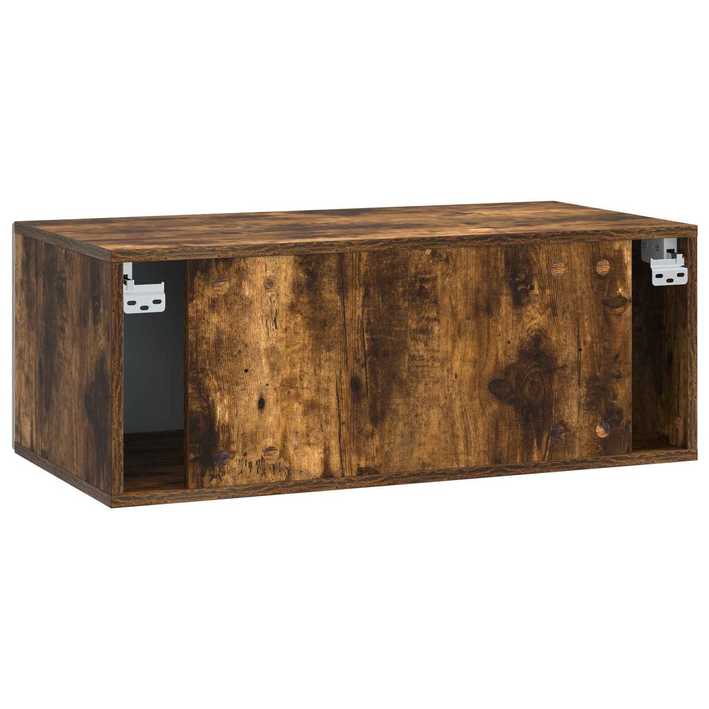 vidaXL Wall-Mounted TV Cabinet 98 x 31 cm Smoked Oak Engineered Wood