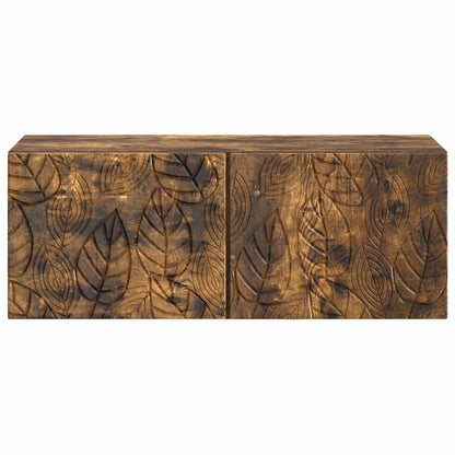 vidaXL Wall-Mounted TV Cabinet 98 x 31 cm Smoked Oak Engineered Wood