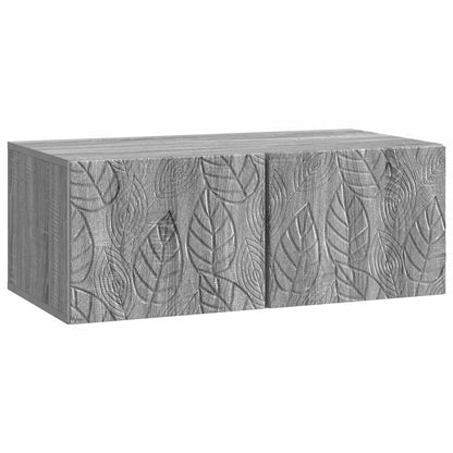 vidaXL Wall-Mounted TV Cabinet 98 x 31 cm Grey Sonoma Engineered Wood